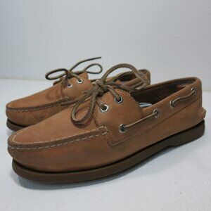 Sperry Top-Sider Nubuck Leather Boat Deck Shoes Men's Footwear Shoe's 7.5 W